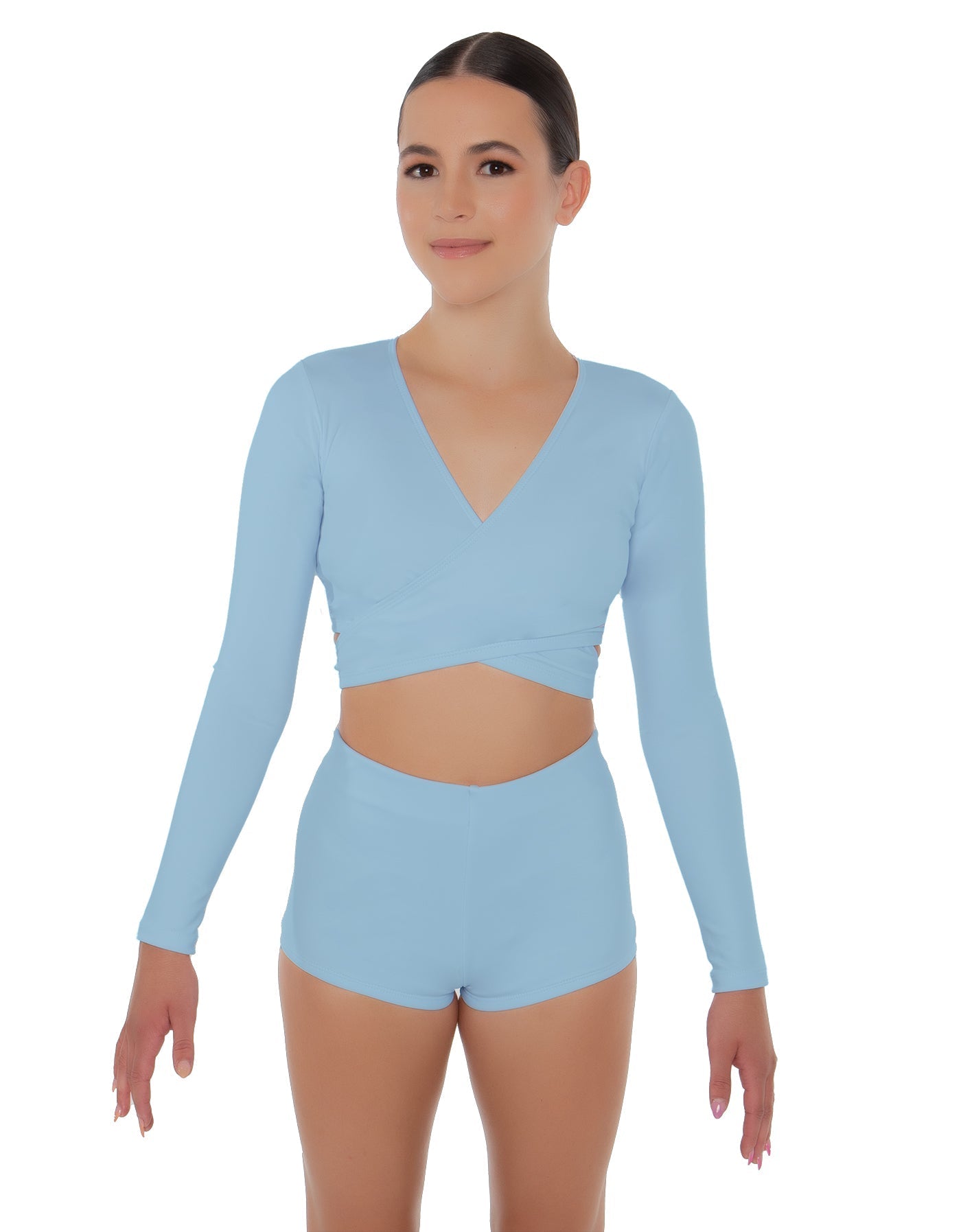 Solid Lycra Illuminate Crop Top