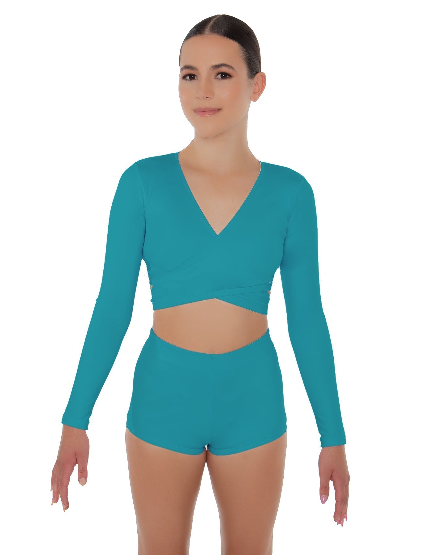 Solid Lycra Illuminate Crop Top