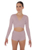 Solid Lycra Illuminate Crop Top