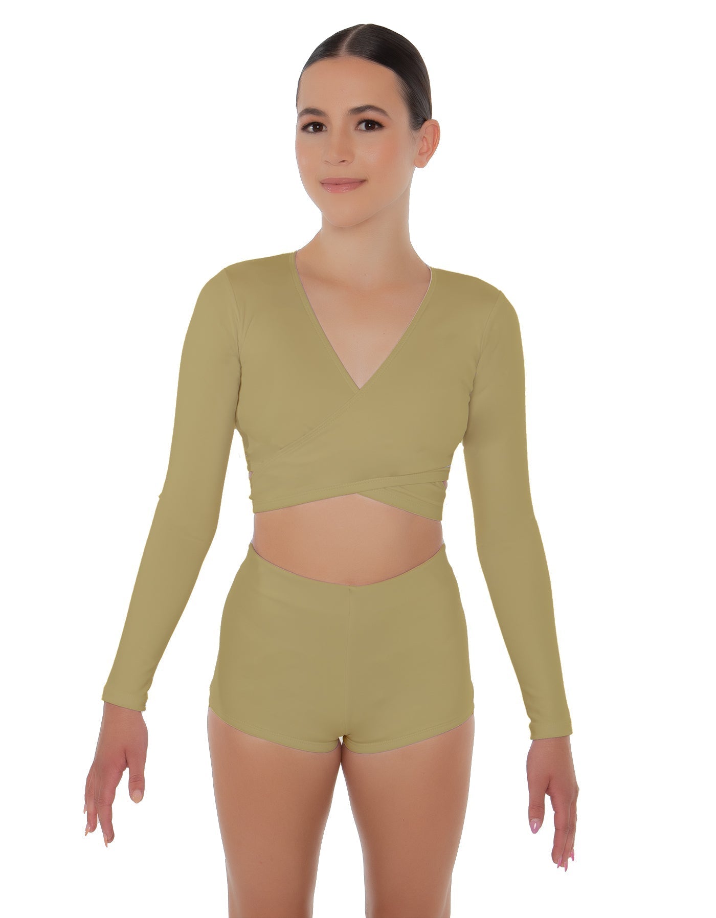 Solid Lycra Illuminate Crop Top