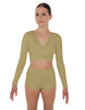 Solid Lycra Illuminate Crop Top