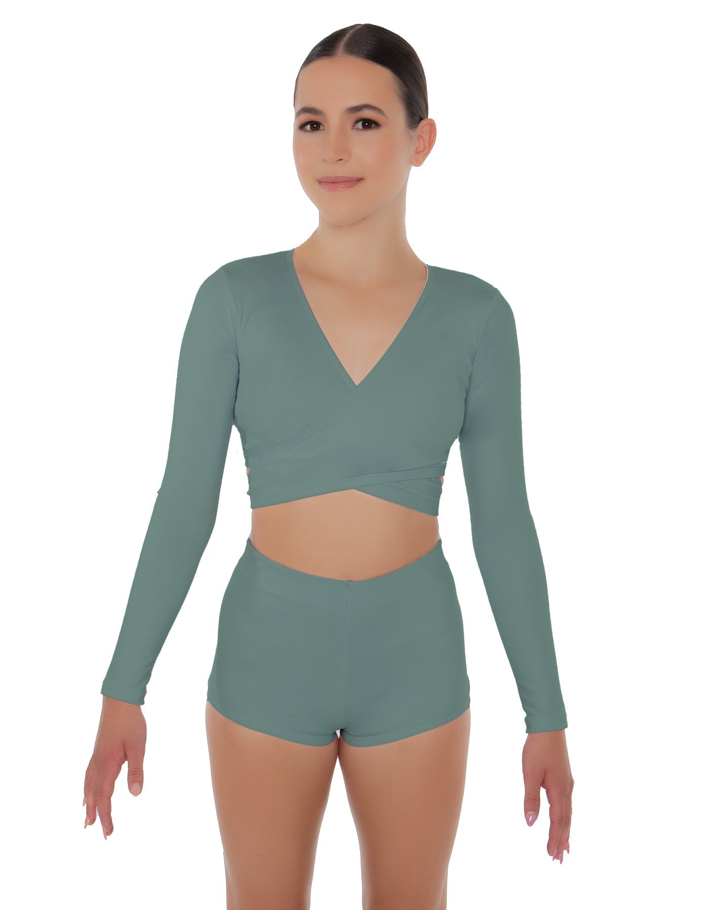 Solid Lycra Illuminate Crop Top