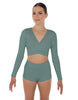 Solid Lycra Illuminate Crop Top