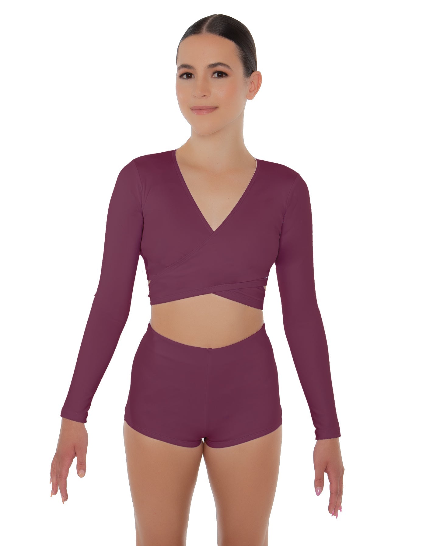 Solid Lycra Illuminate Crop Top