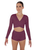 Solid Lycra Illuminate Crop Top