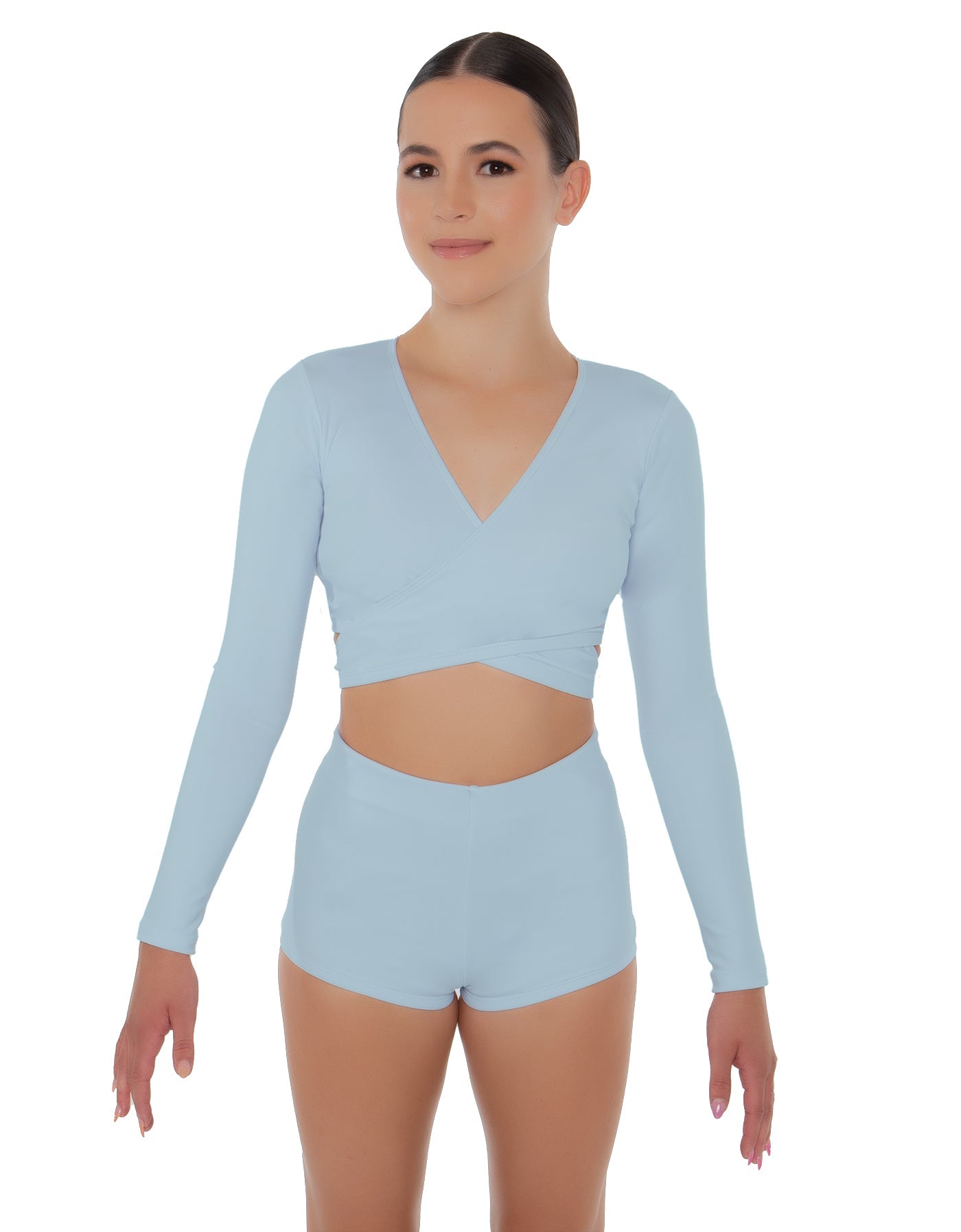 Solid Lycra Illuminate Crop Top