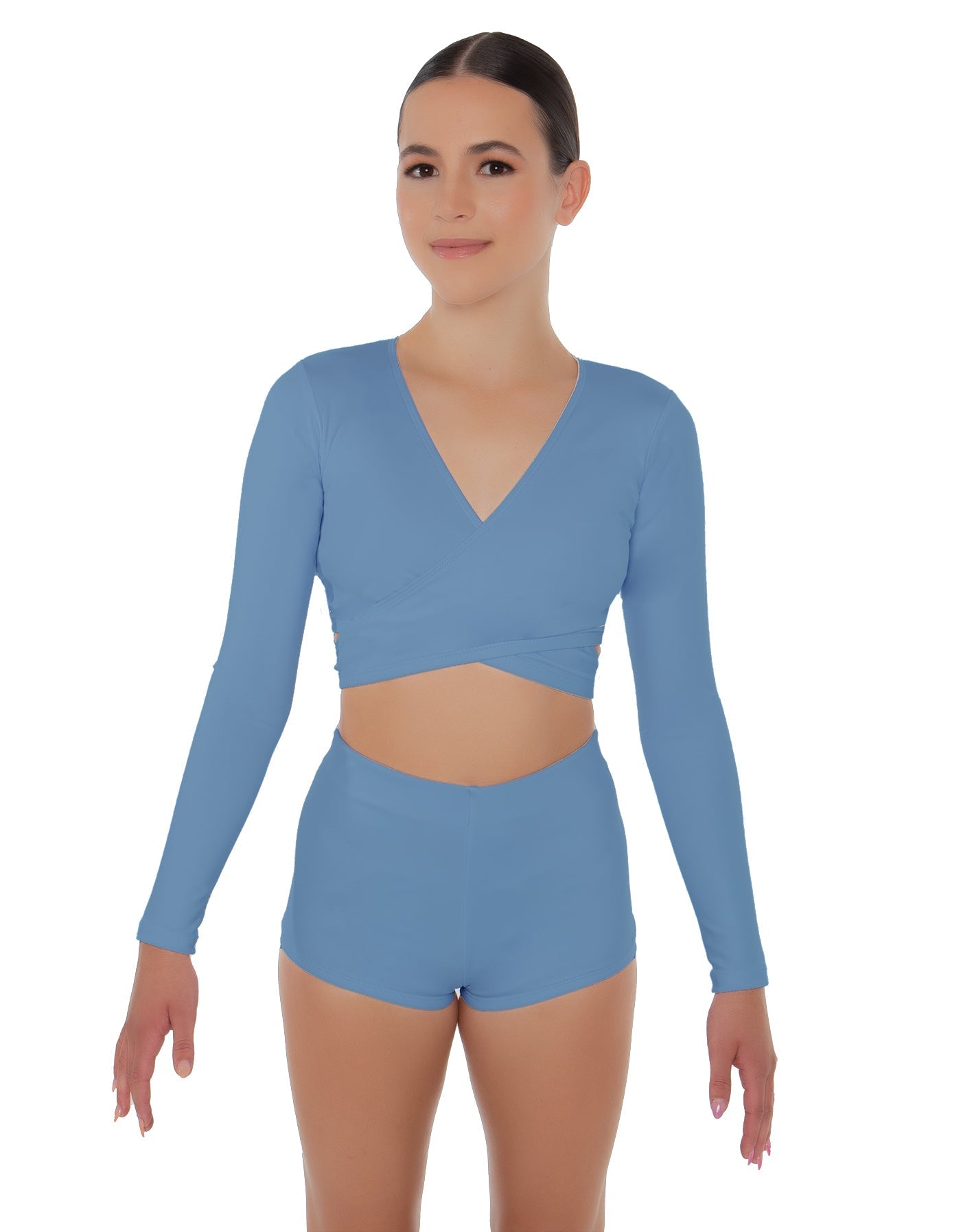 Solid Lycra Illuminate Crop Top