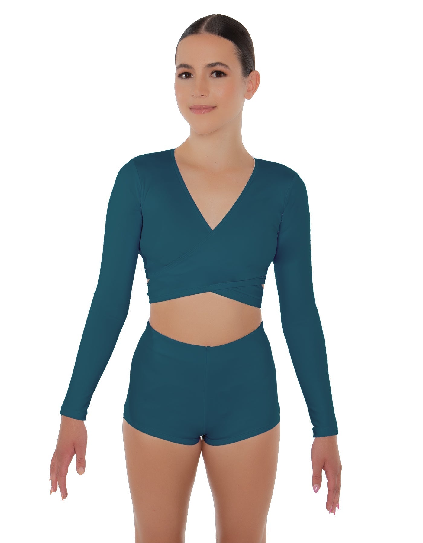 Solid Lycra Illuminate Crop Top
