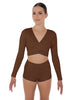 Solid Lycra Illuminate Crop Top