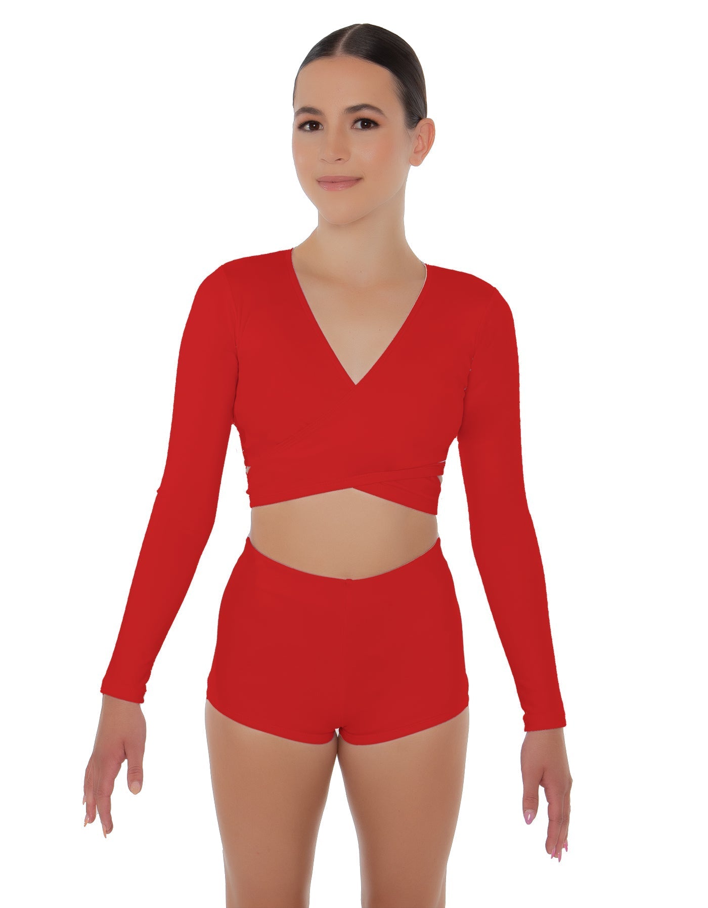 Solid Lycra Illuminate Crop Top