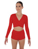 Solid Lycra Illuminate Crop Top