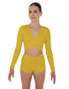 Solid Lycra Illuminate Crop Top