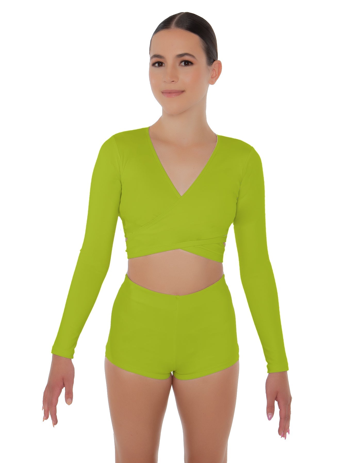 Solid Lycra Illuminate Crop Top