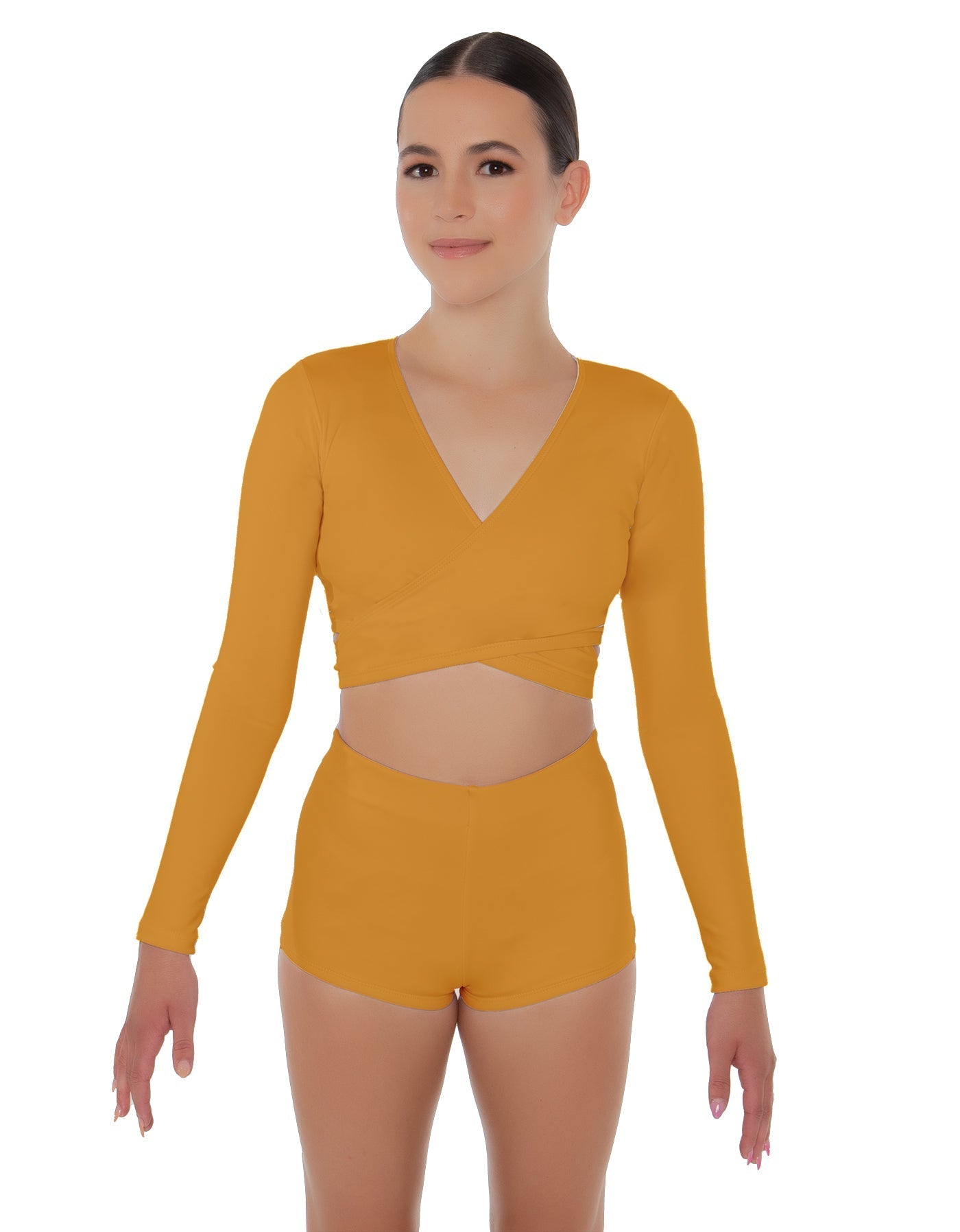 Solid Lycra Illuminate Crop Top