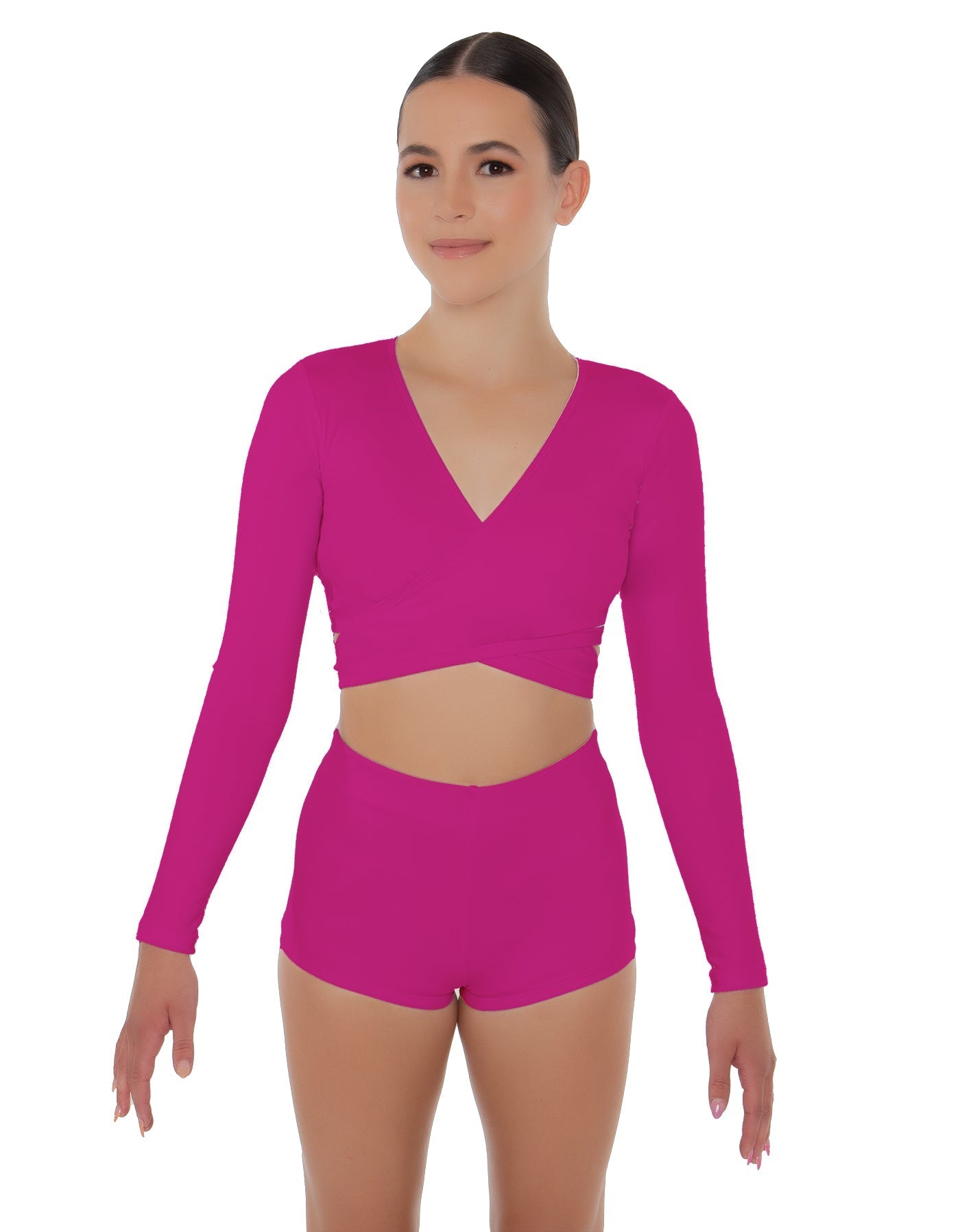 Solid Lycra Illuminate Crop Top