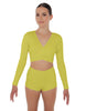 Solid Lycra Illuminate Crop Top