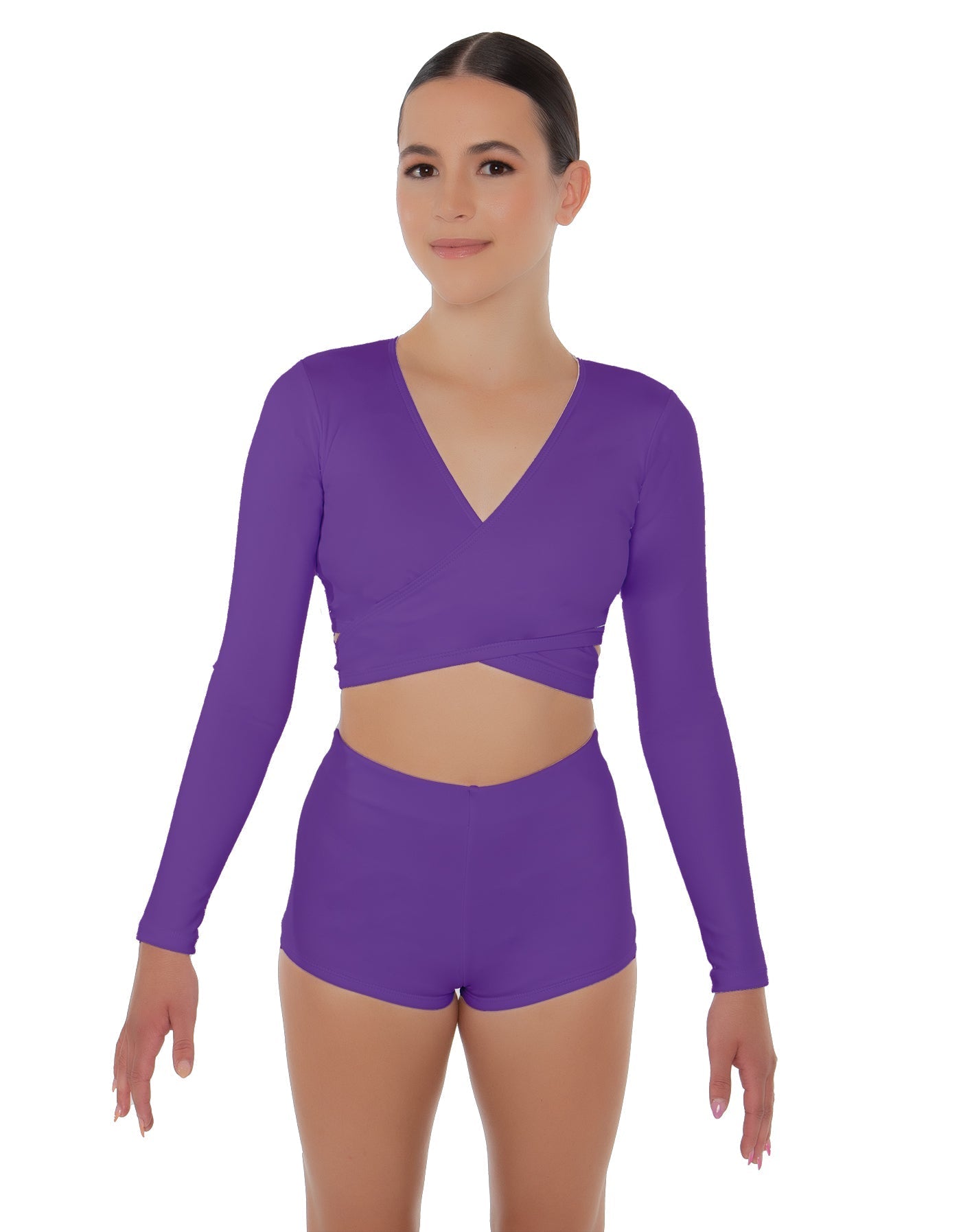 Solid Lycra Illuminate Crop Top