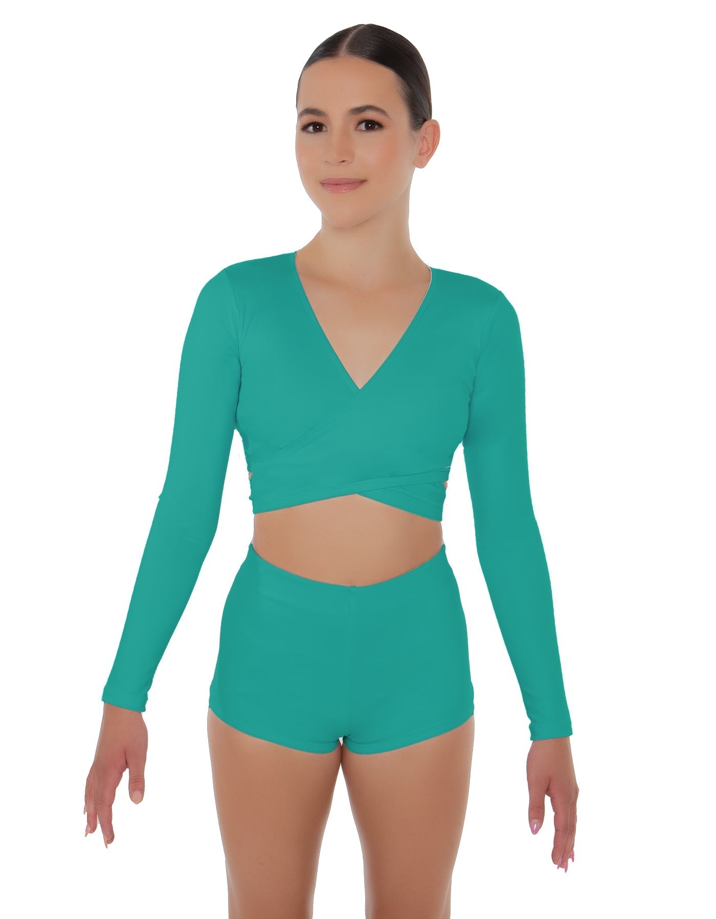 Solid Lycra Illuminate Crop Top