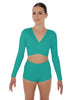 Solid Lycra Illuminate Crop Top