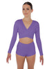Solid Lycra Illuminate Crop Top