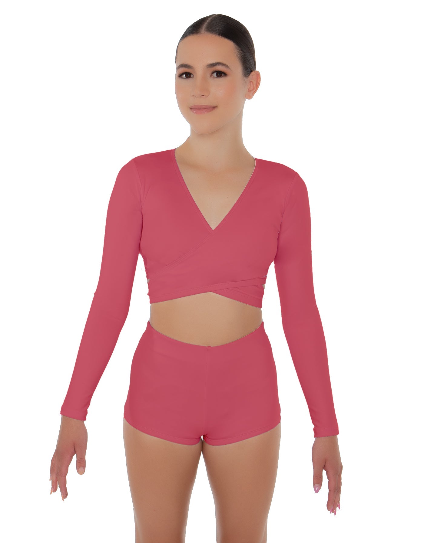 Solid Lycra Illuminate Crop Top