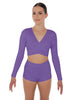 Solid Lycra Illuminate Crop Top