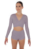 Solid Lycra Illuminate Crop Top