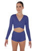 Solid Lycra Illuminate Crop Top