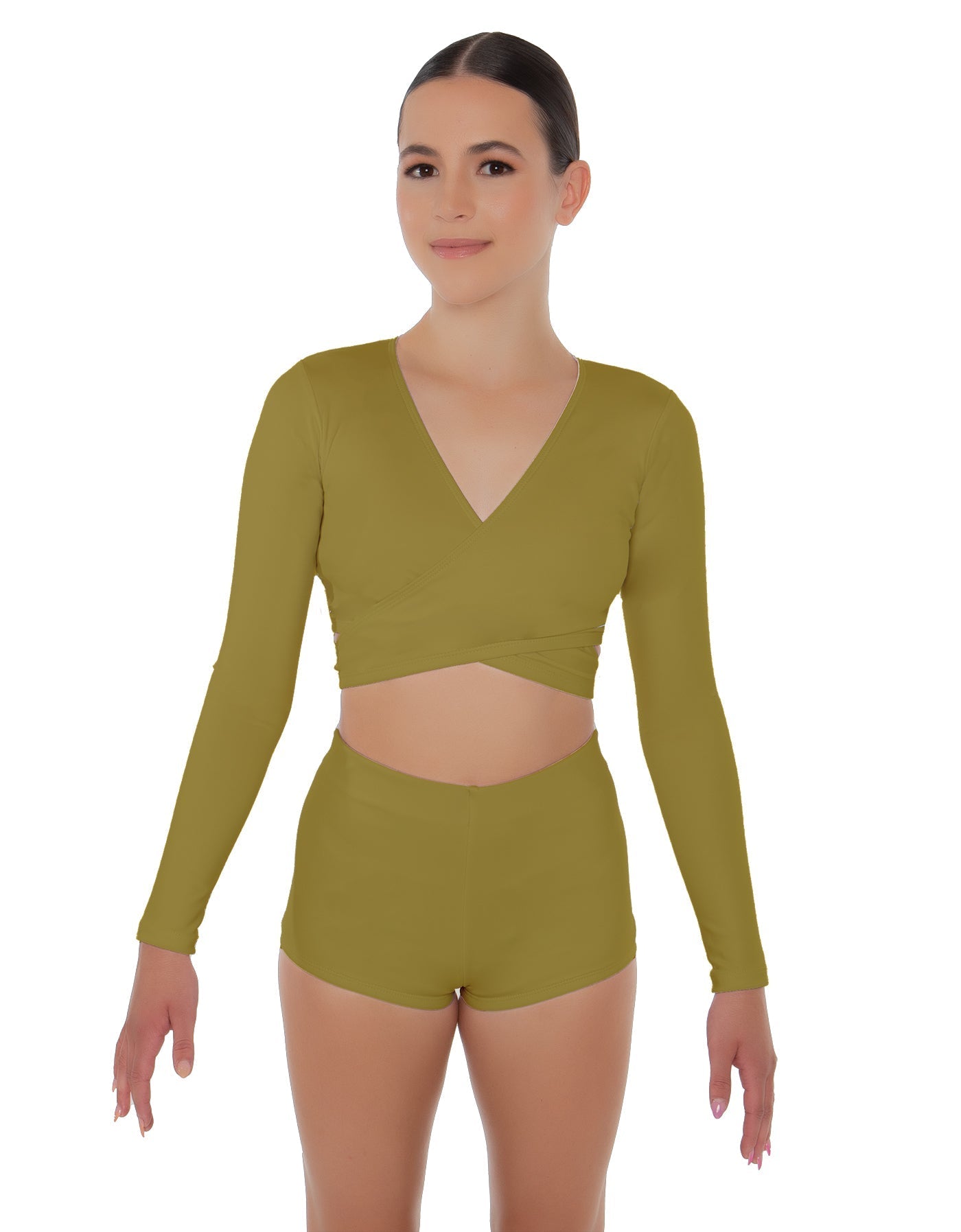 Solid Lycra Illuminate Crop Top