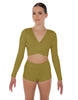 Solid Lycra Illuminate Crop Top