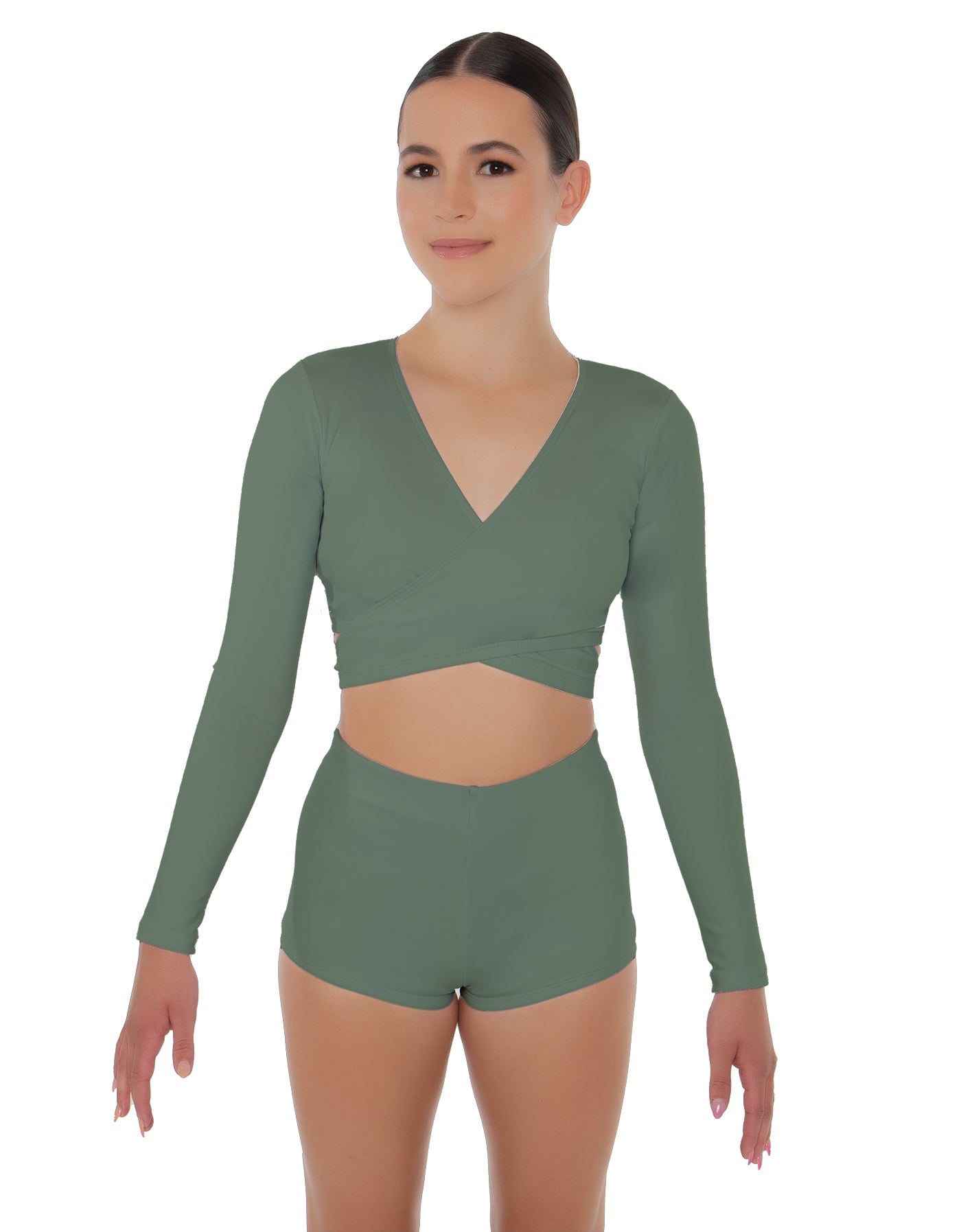 Solid Lycra Illuminate Crop Top