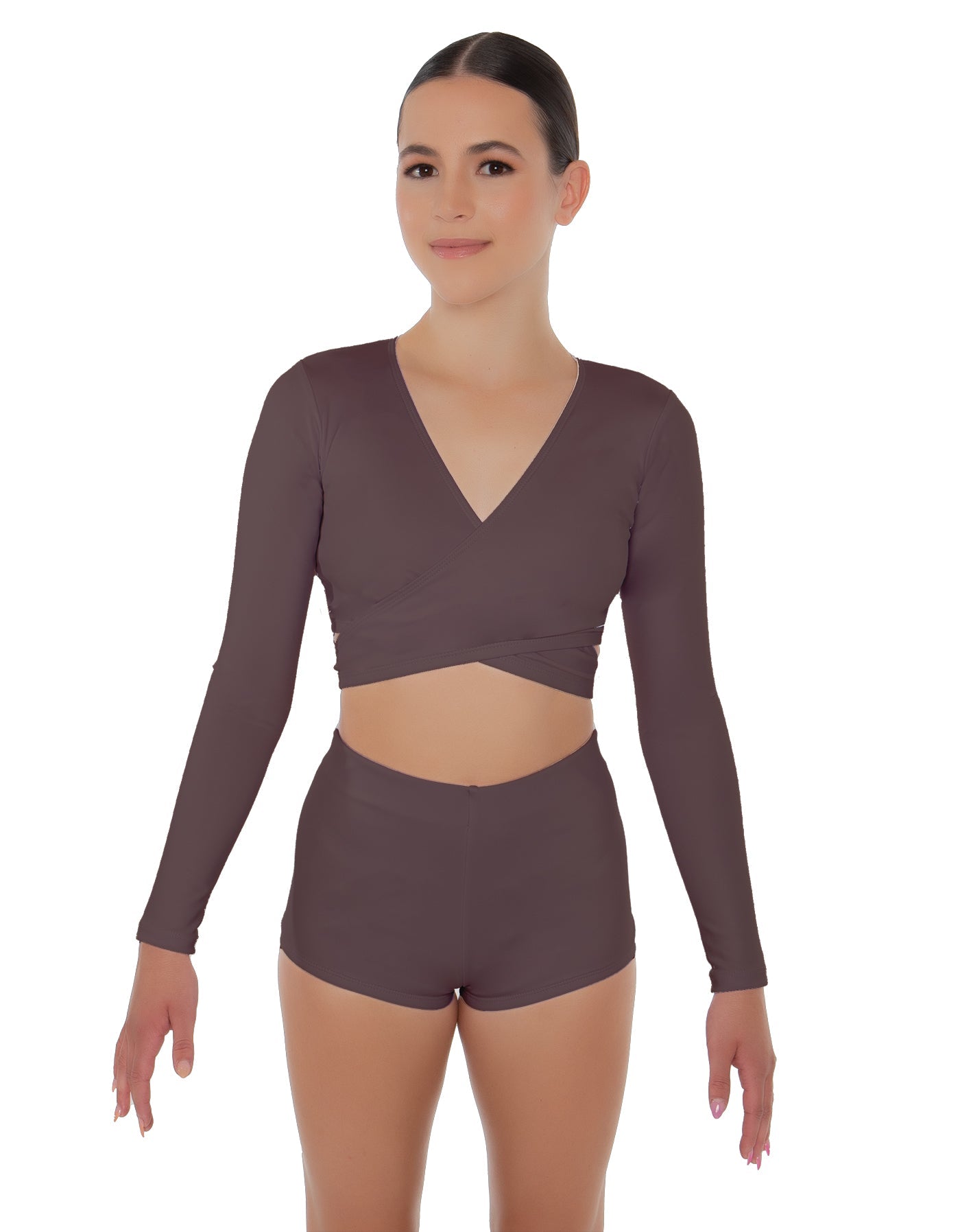 Solid Lycra Illuminate Crop Top