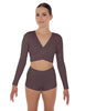 Solid Lycra Illuminate Crop Top