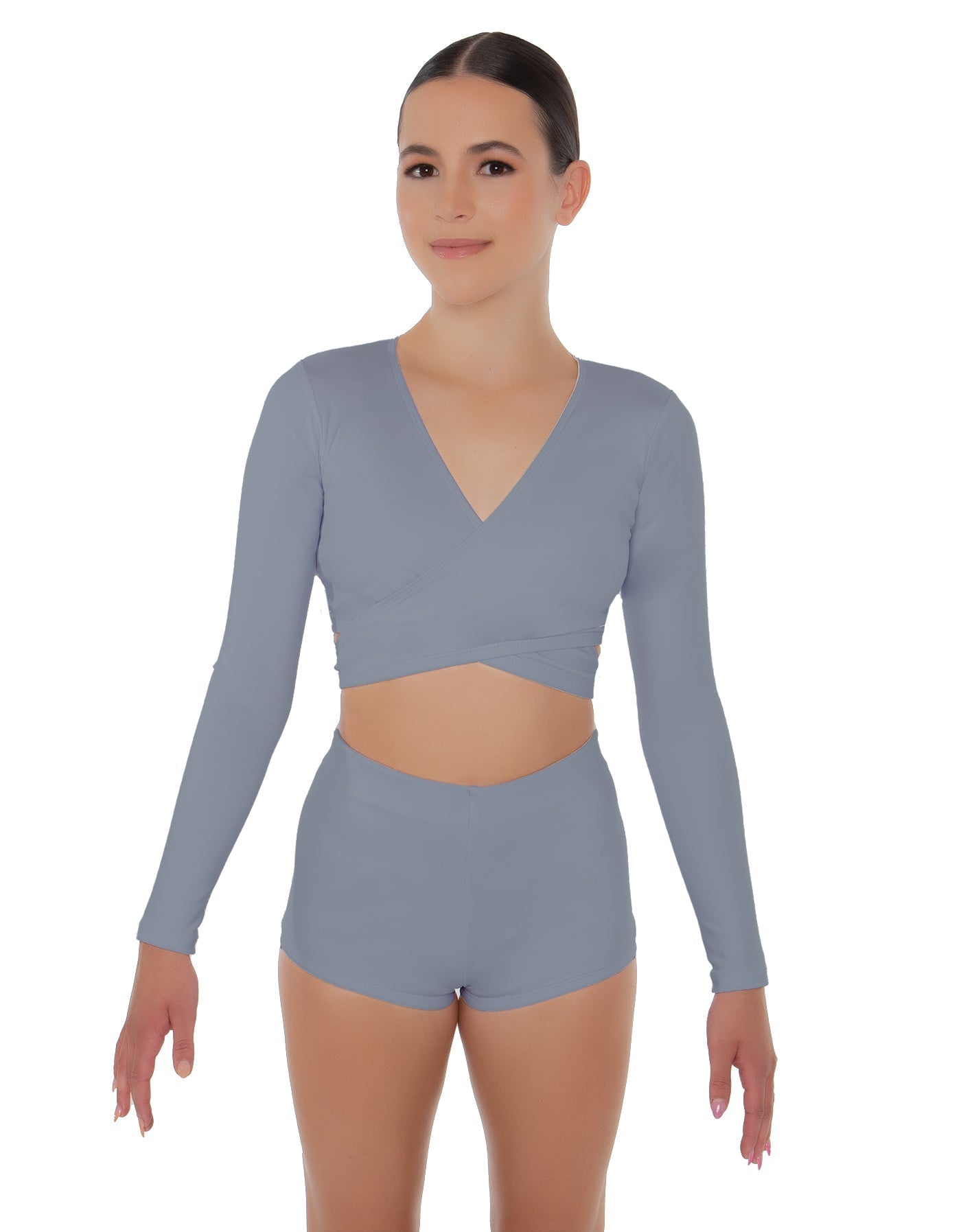 Solid Lycra Illuminate Crop Top