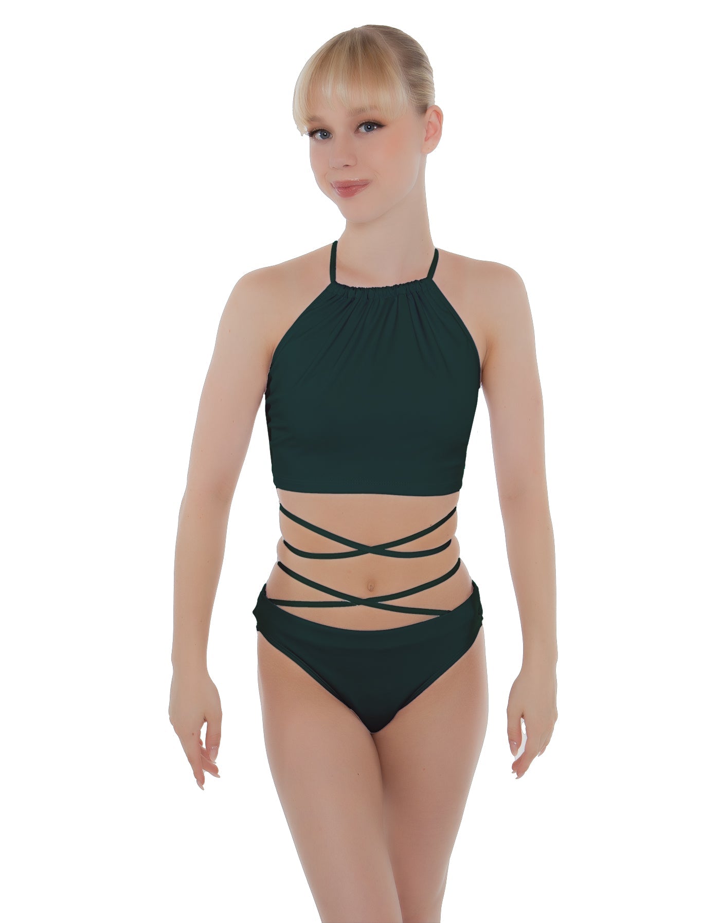 Solid Lycra Moving On Crop Top
