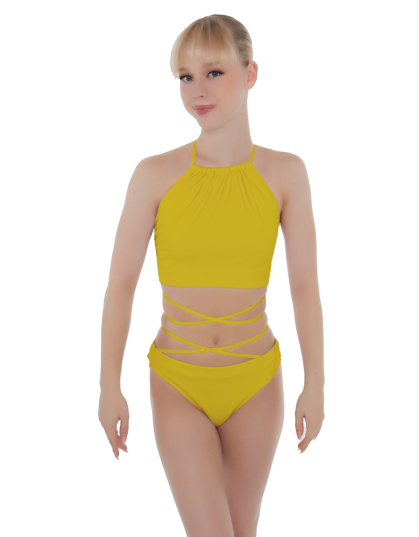 Solid Lycra Moving On Crop Top