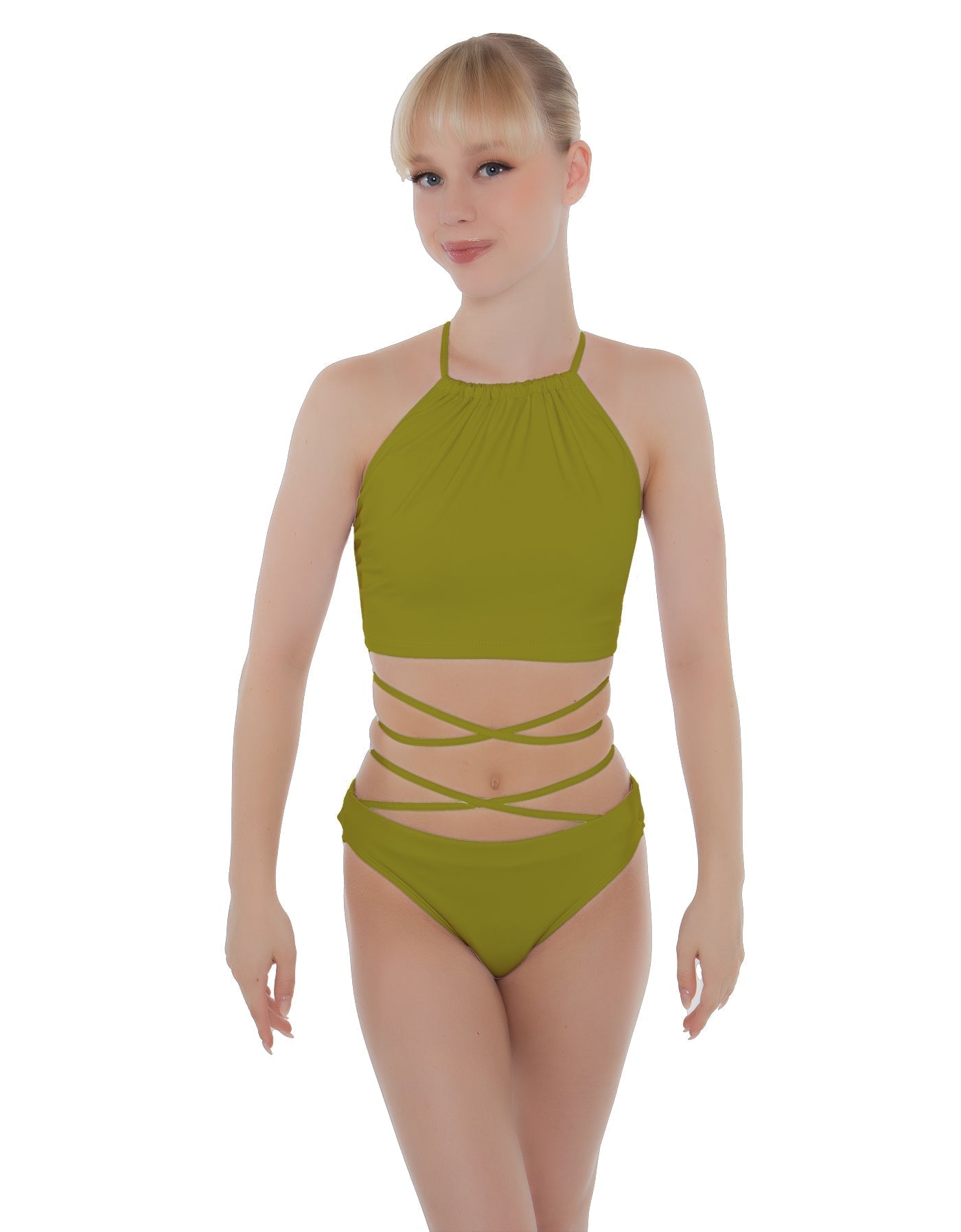 Solid Lycra Moving On Crop Top