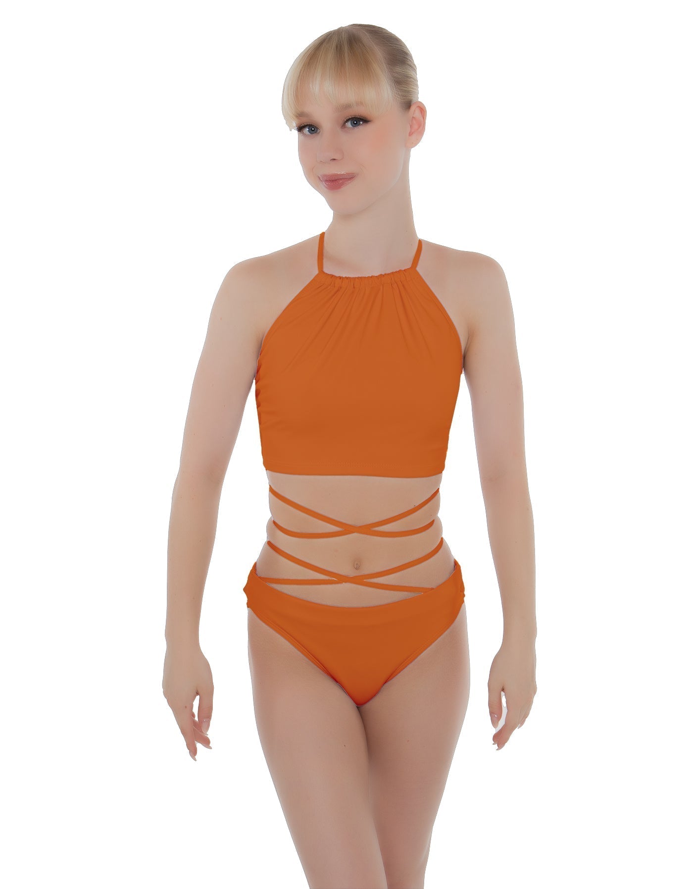 Solid Lycra Moving On Crop Top