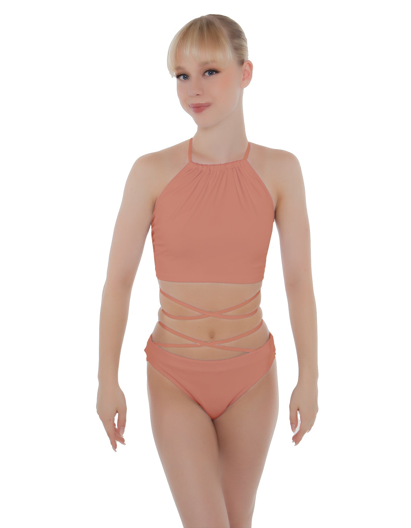 Solid Lycra Moving On Crop Top