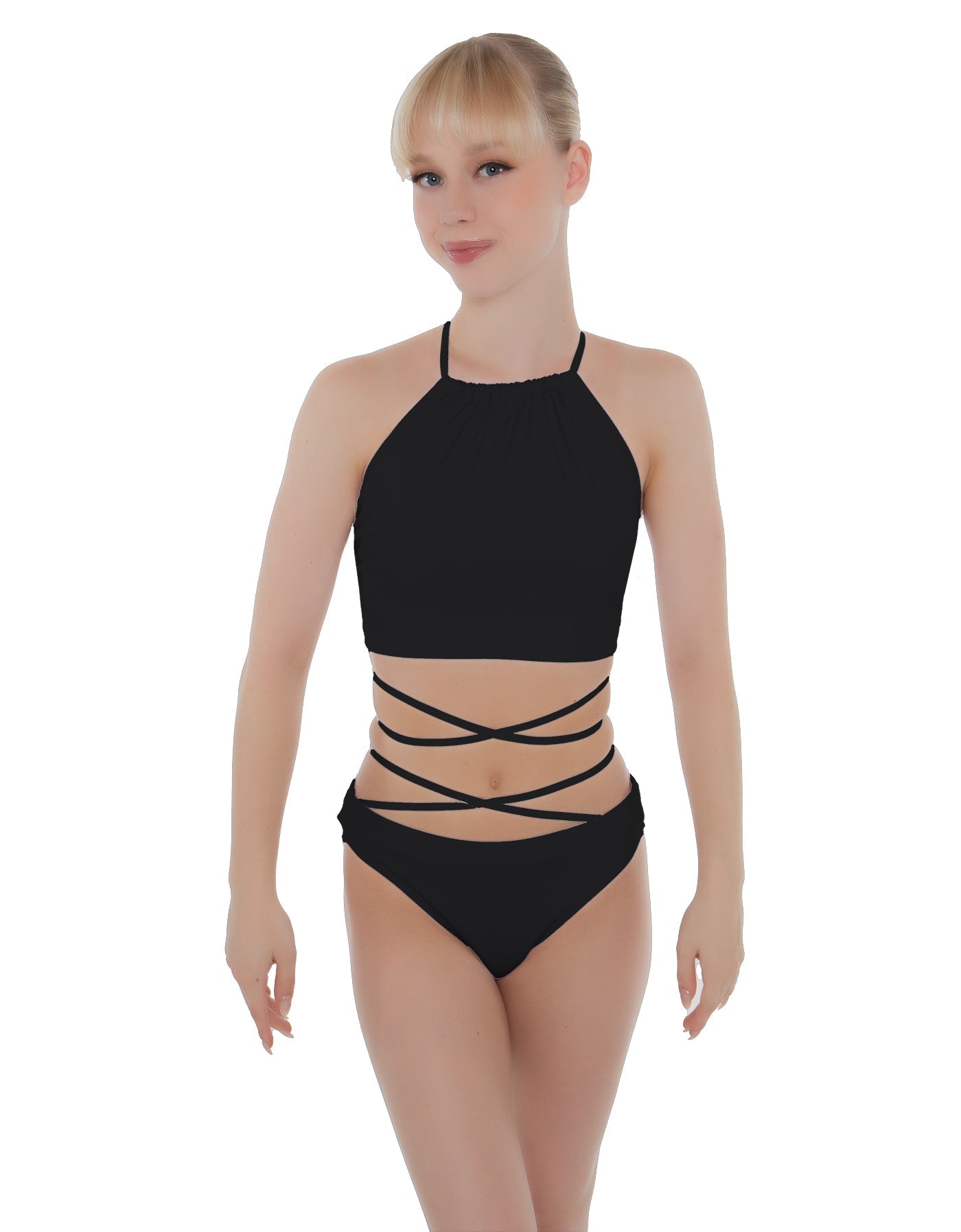 Solid Lycra Moving On Crop Top