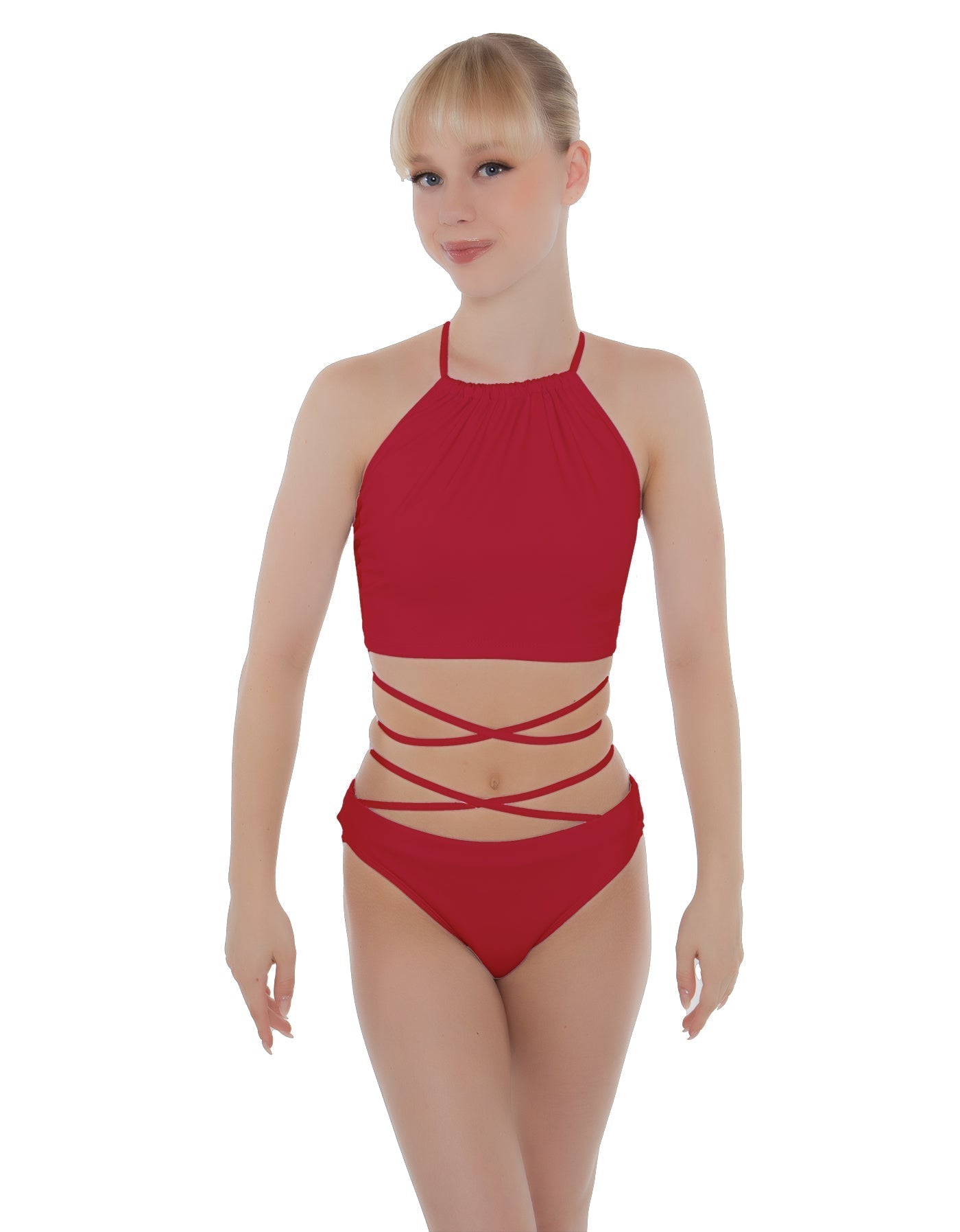 Solid Lycra Moving On Crop Top