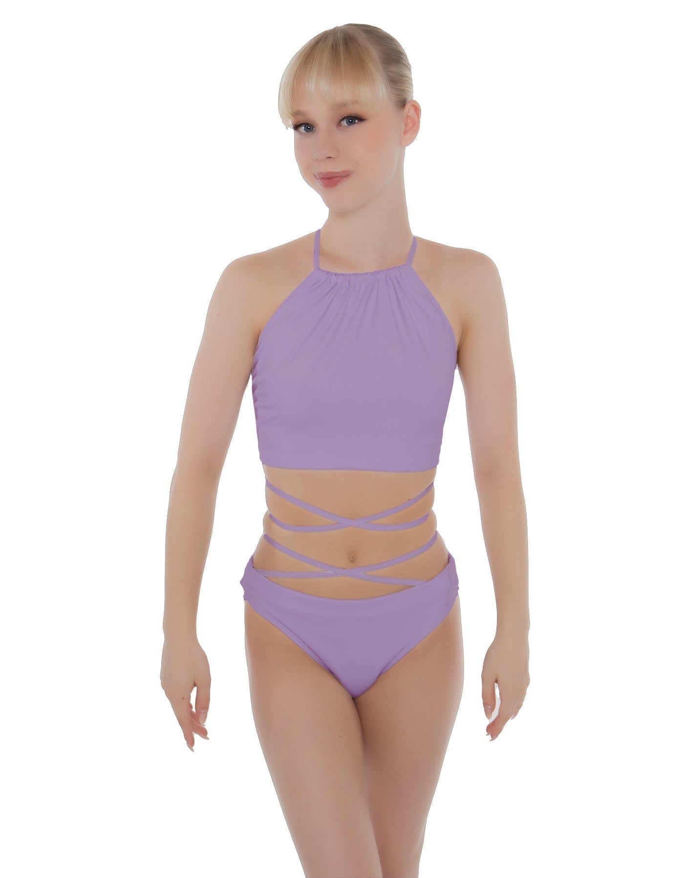 Solid Lycra Moving On Crop Top