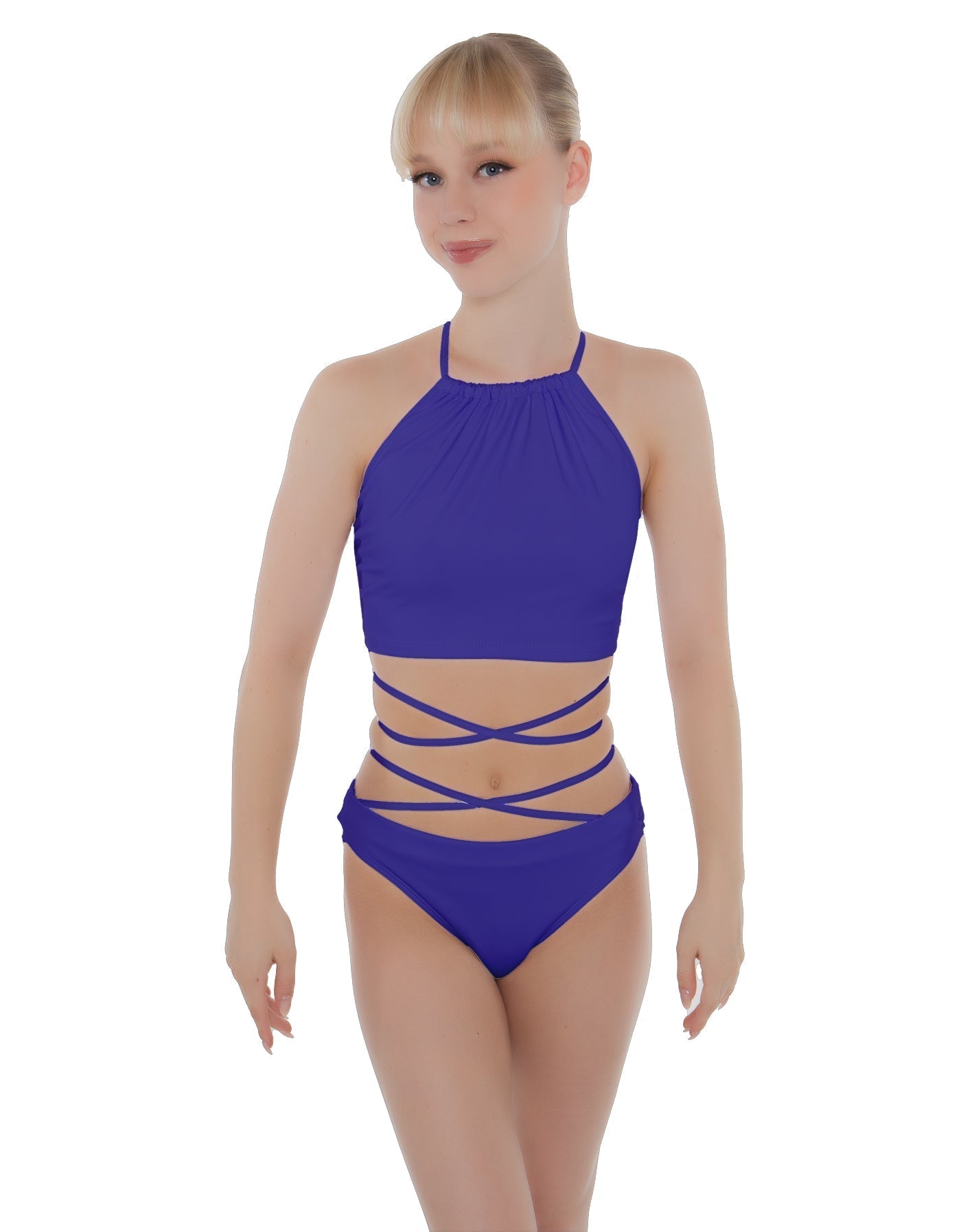 Solid Lycra Moving On Crop Top
