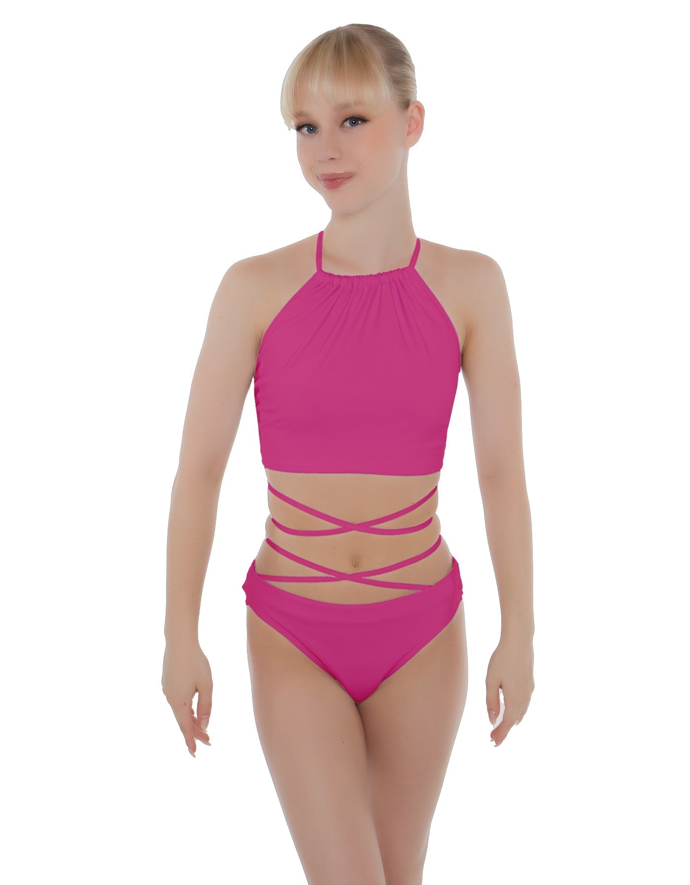 Solid Lycra Moving On Crop Top