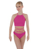Solid Lycra Moving On Crop Top