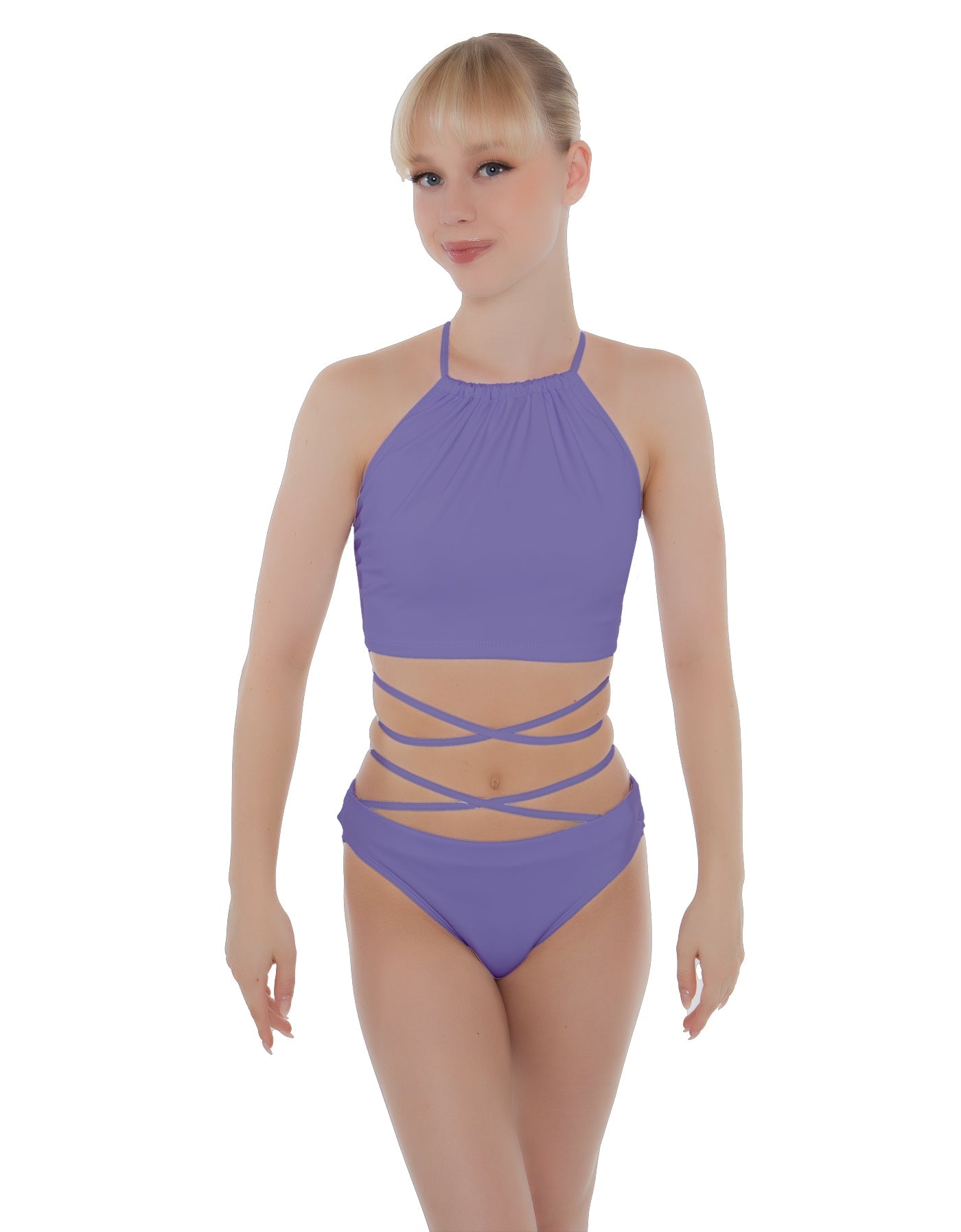 Solid Lycra Moving On Crop Top