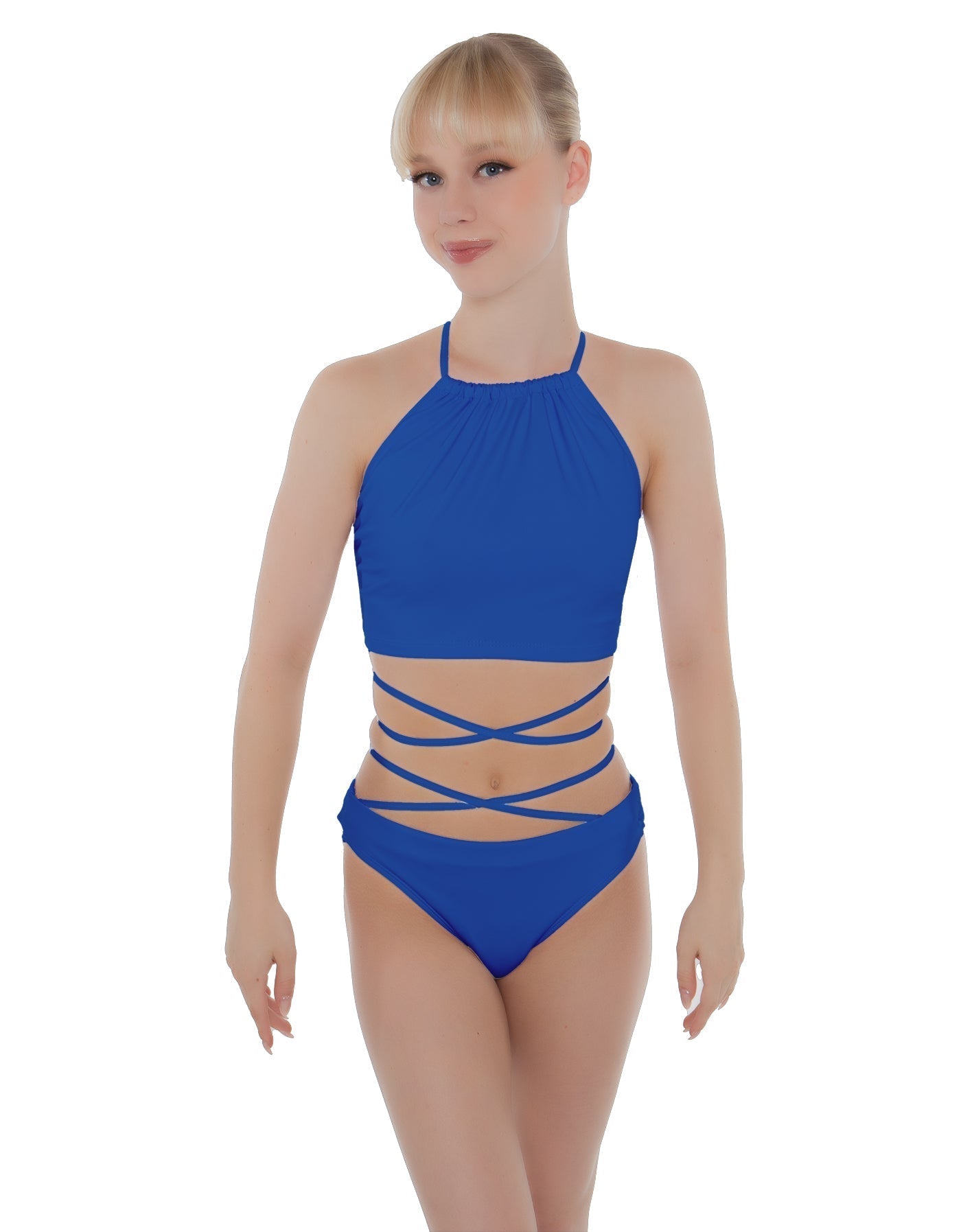 Solid Lycra Moving On Crop Top