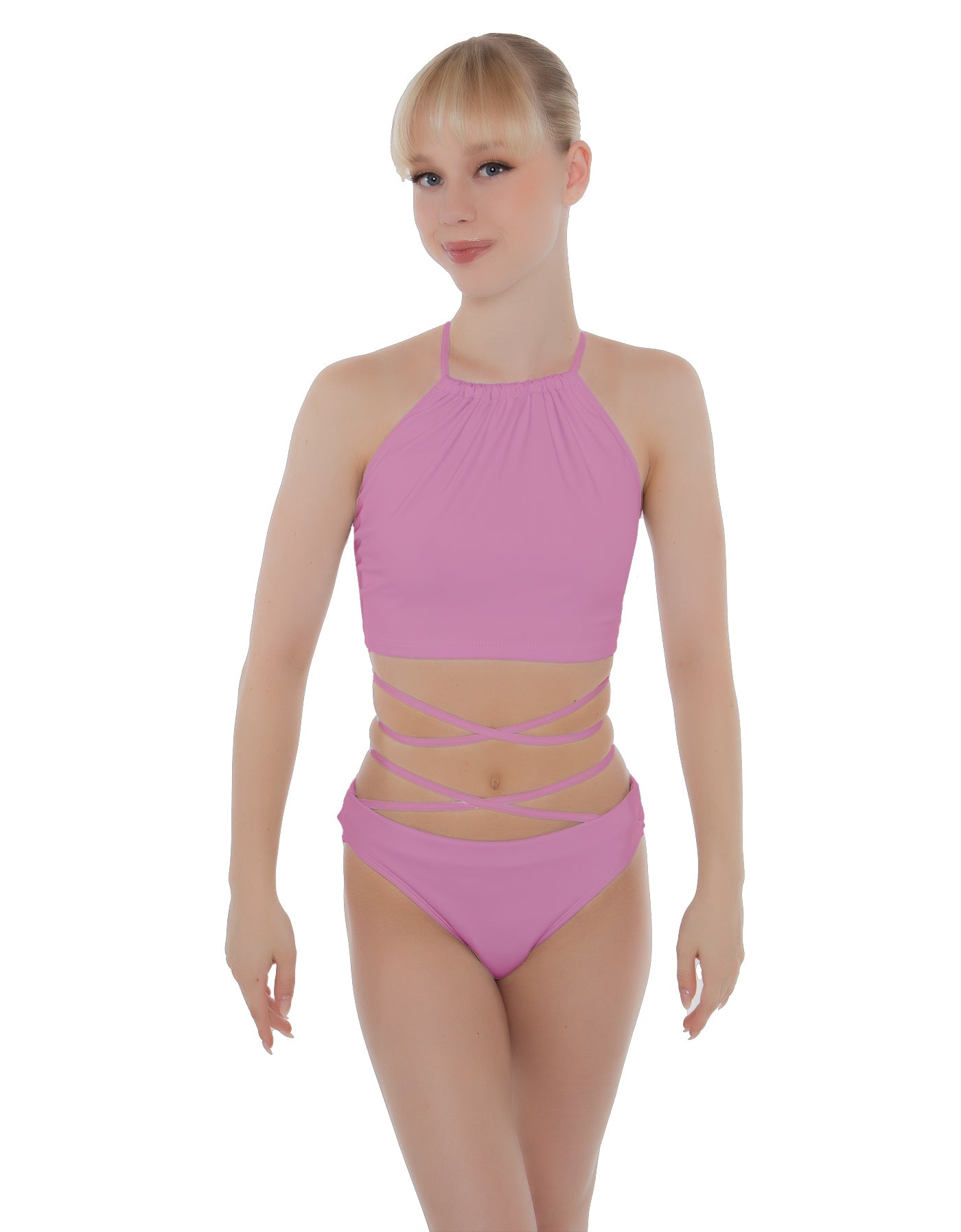 Solid Lycra Moving On Crop Top