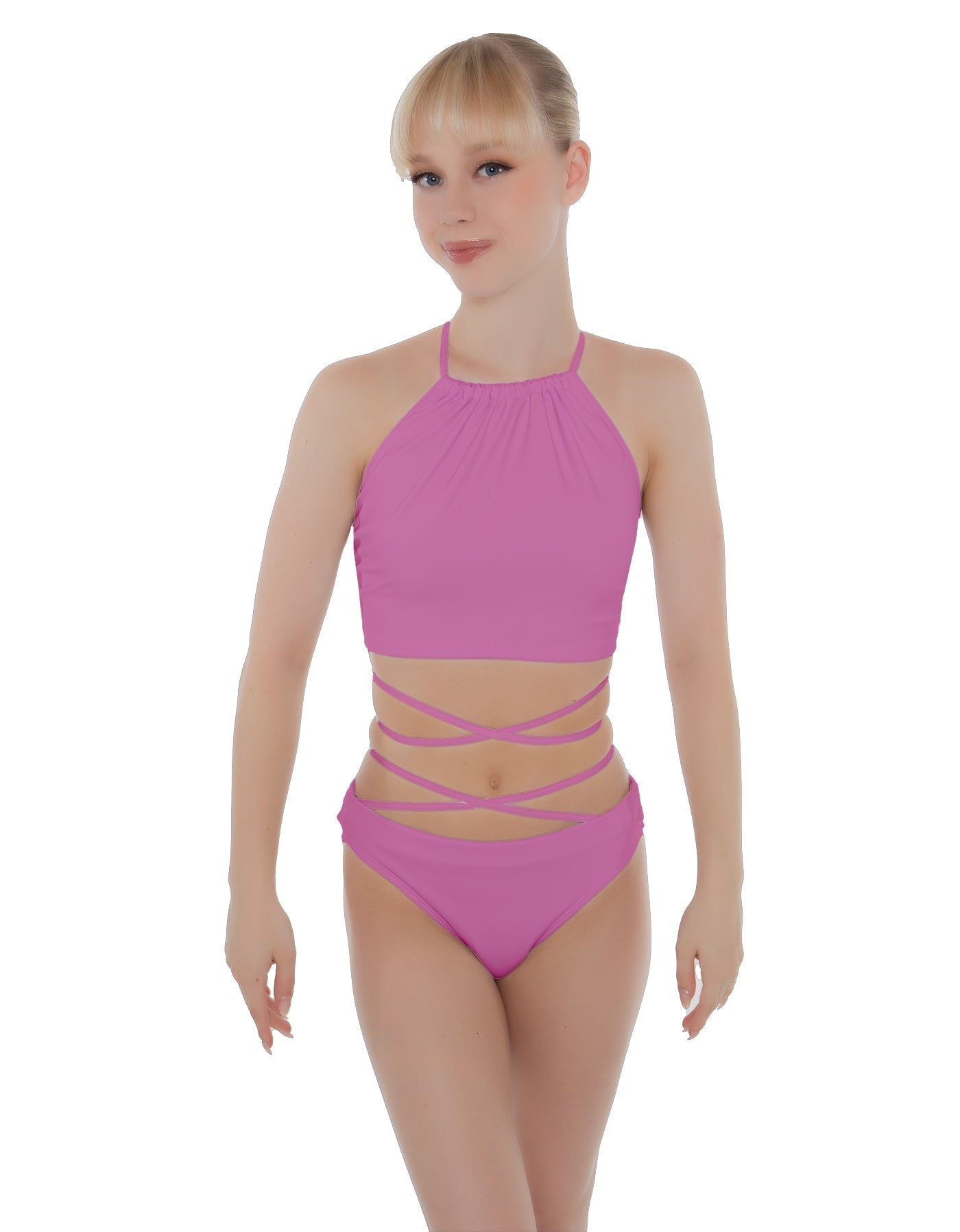 Solid Lycra Moving On Crop Top
