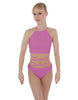 Solid Lycra Moving On Crop Top